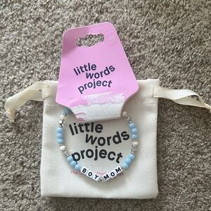 ' Little wonders project Boy Mom' Bracelet - Blue and White